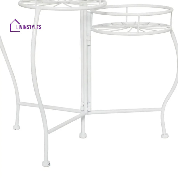 Radha Metal Black Plant Stand For Balcony