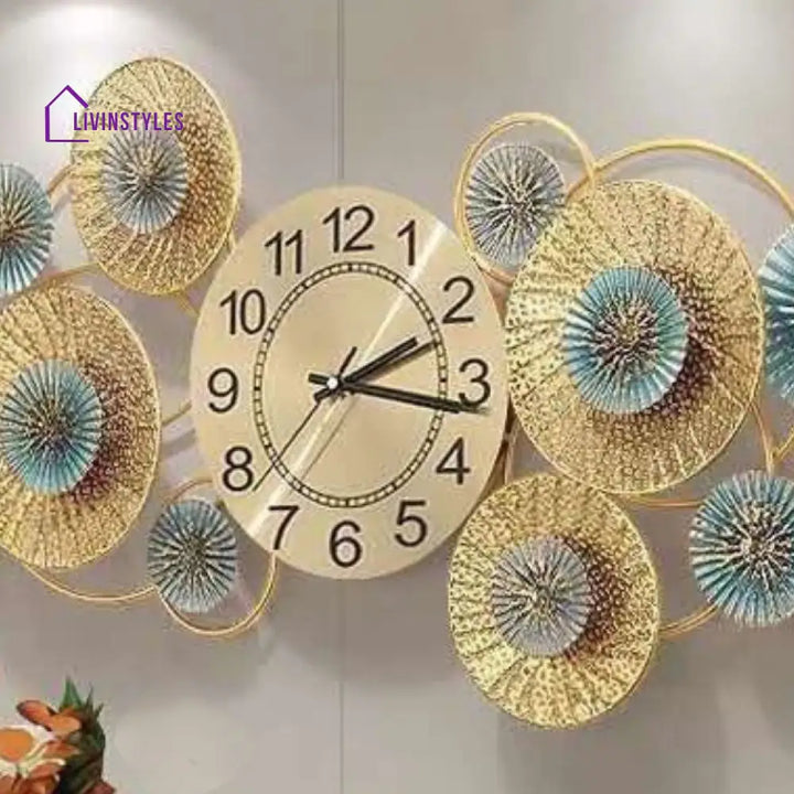 Radha Metal Wall Art Clock