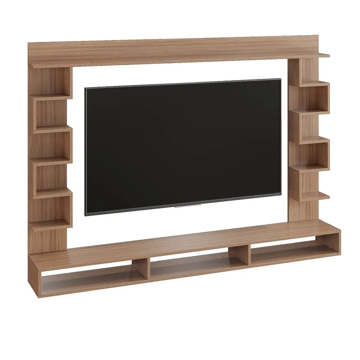 Radhika Modern TV Stand & Showcase for 55 Inch TVs - Exotic Teak Tv Entertainment Unit