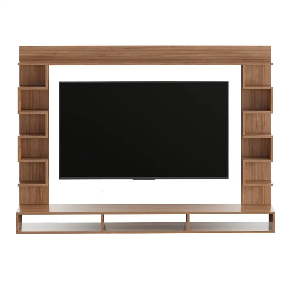 Radhika Modern TV Stand & Showcase for 55 Inch TVs - Exotic Teak Tv Entertainment Unit