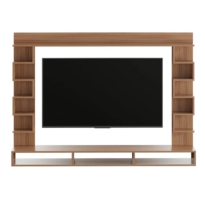 Radhika Modern TV Stand & Showcase for 55 Inch TVs - Exotic Teak Tv Entertainment Unit