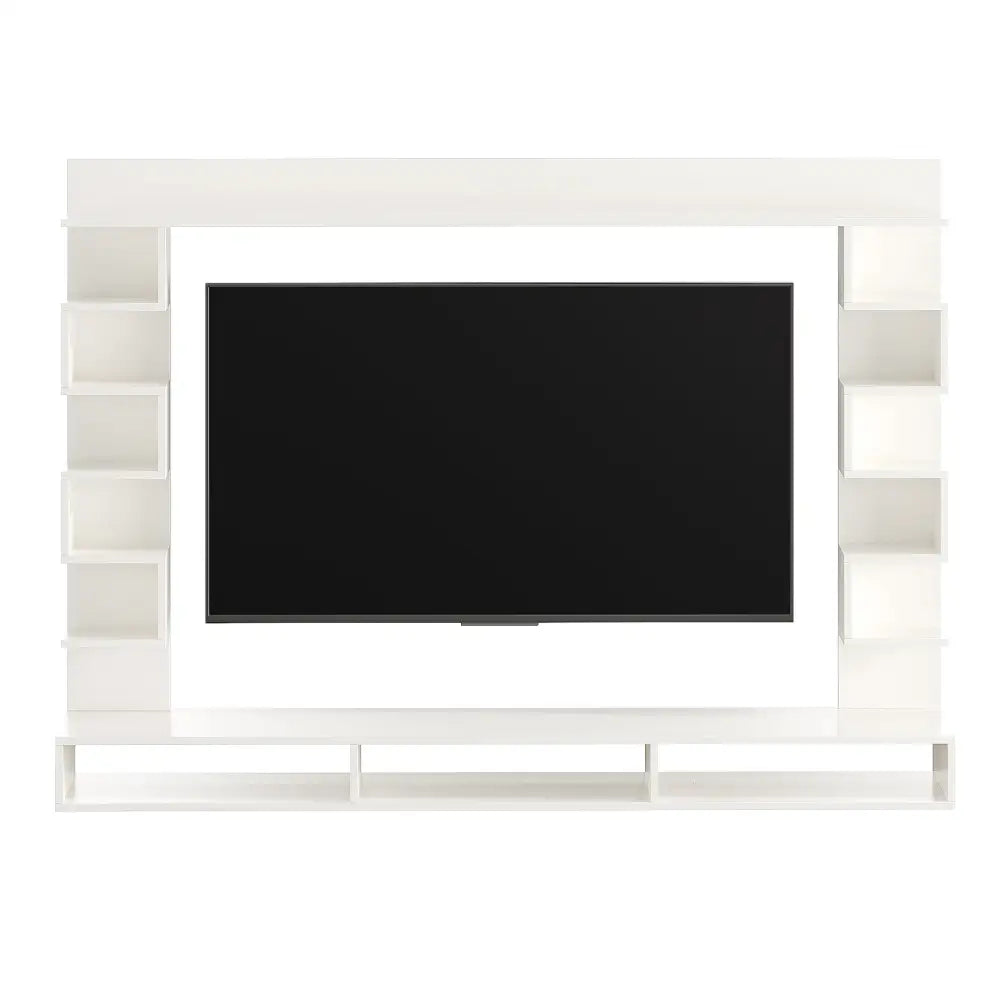 Radhika Modern TV Stand & Showcase for 55 Inch TVs - White Tv Entertainment Unit
