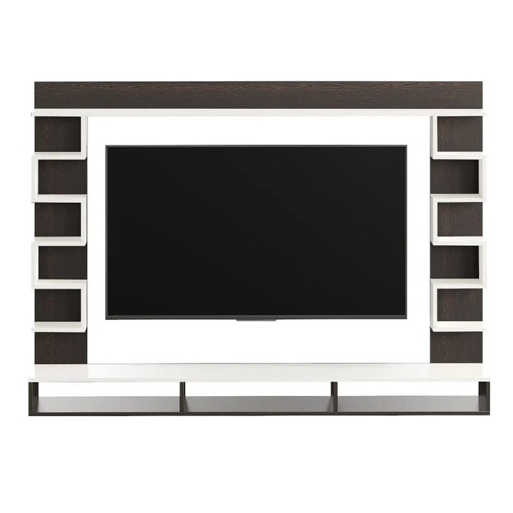 Radhika Modern TV Stand & Showcase for 55 Inch TVs - White Wenge Tv Entertainment Unit