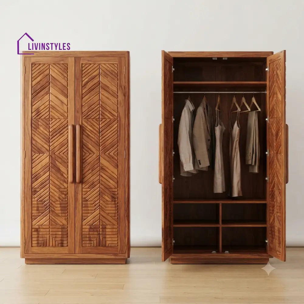 Radhika Wooden Wardrobe for Clothes | Cupboard for Clothes