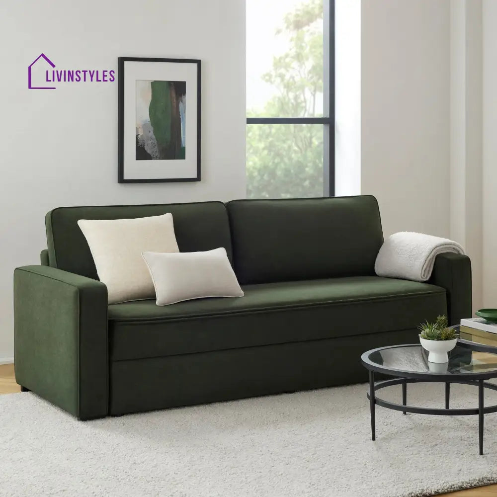 Rafael Sofa Bed - Dark Olive - Sofas