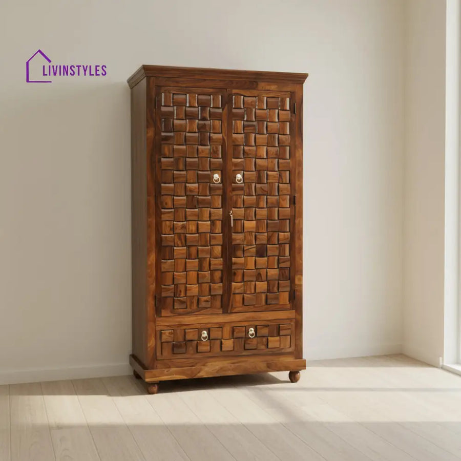 Rafaela 2 door sheesham wood wardrobe