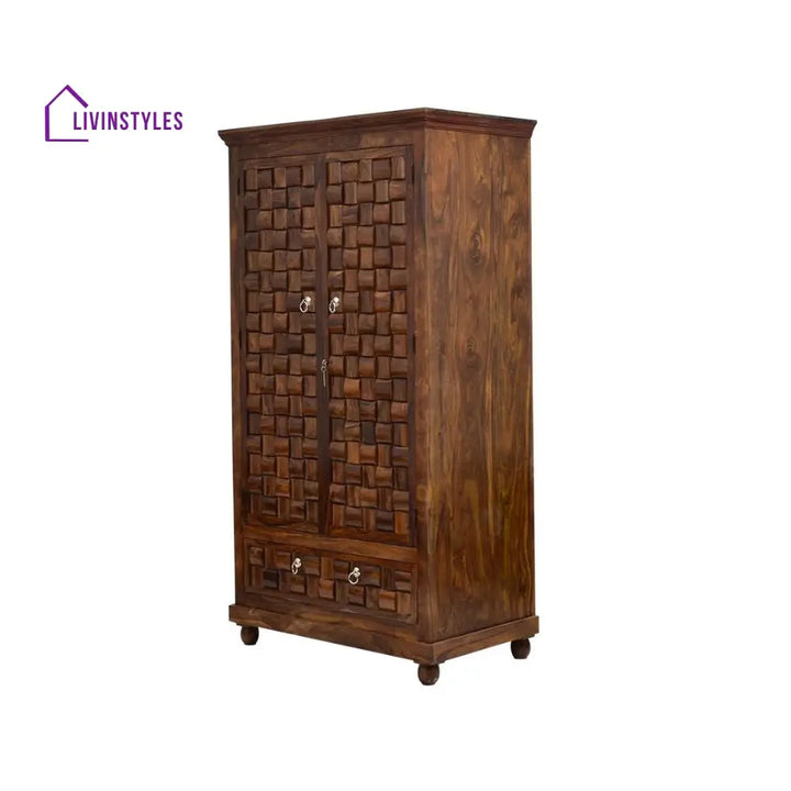 Rafaela 2 door sheesham wood wardrobe
