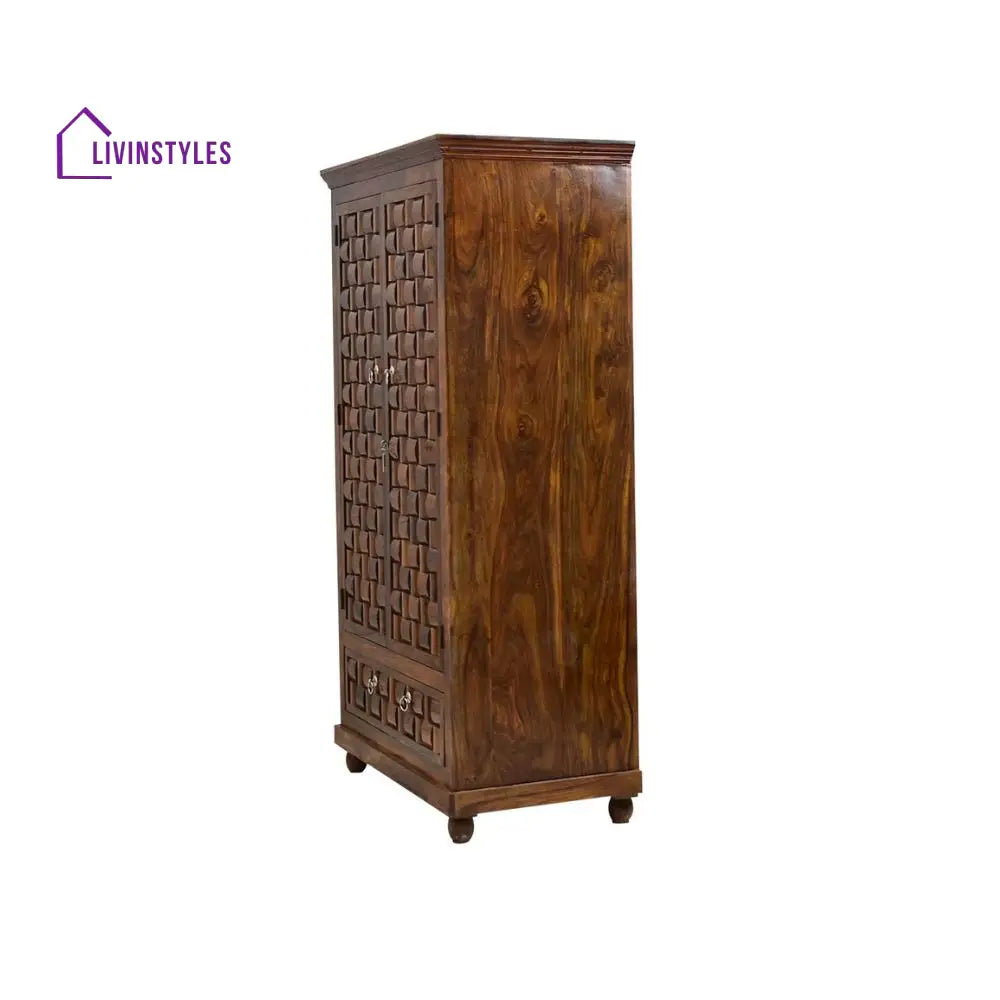 Rafaela 2 door sheesham wood wardrobe