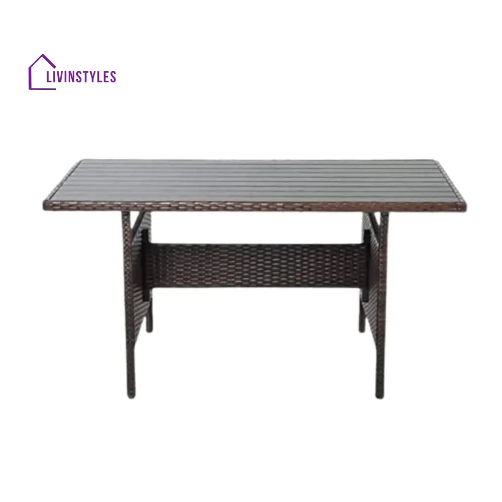 Raffaella 6-Pieces L-Shape Patio Rattan Dining Set - Sofa Set