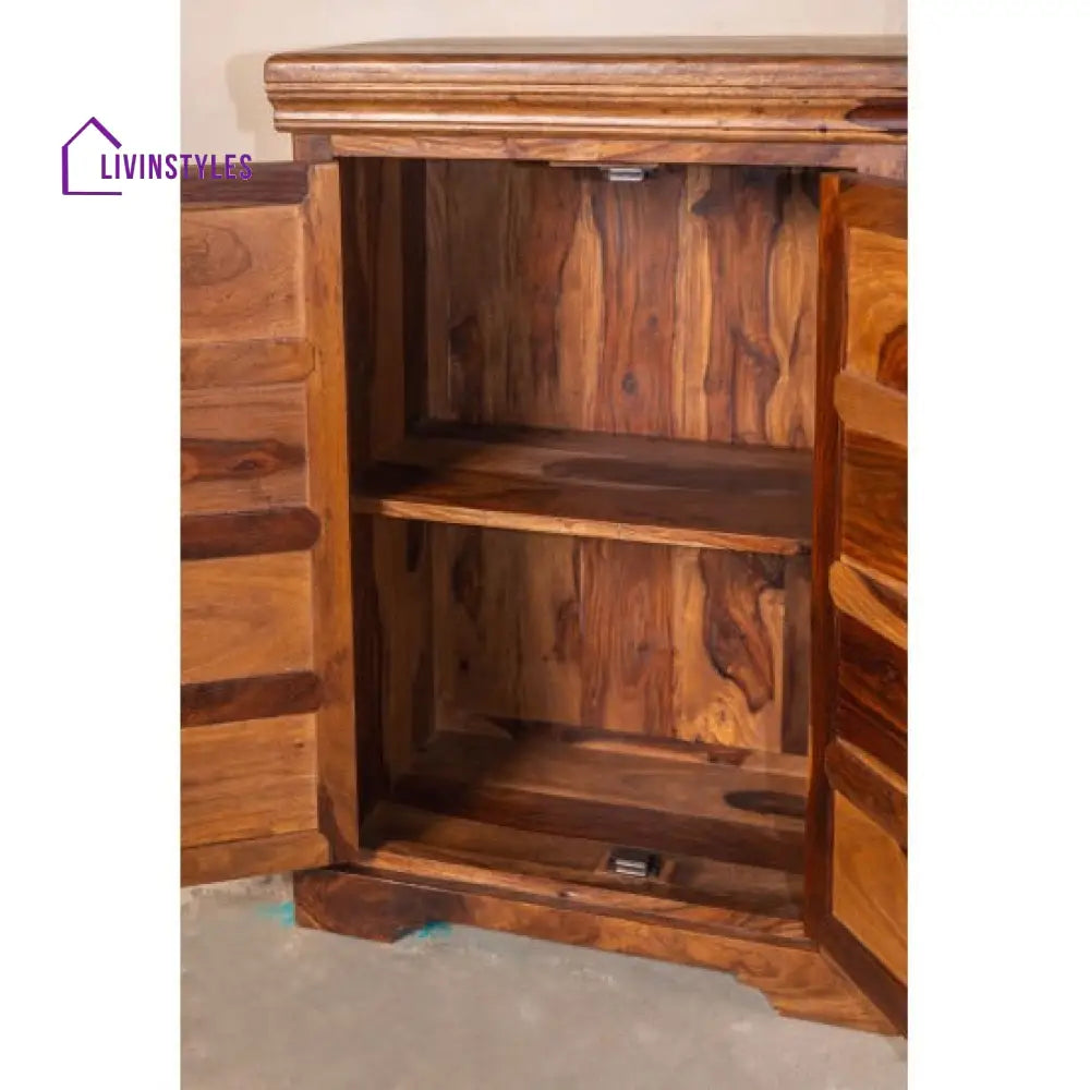 Raghav Gajraj Cabinet 60x35x90 CM | Book Storage (Honey Finish)