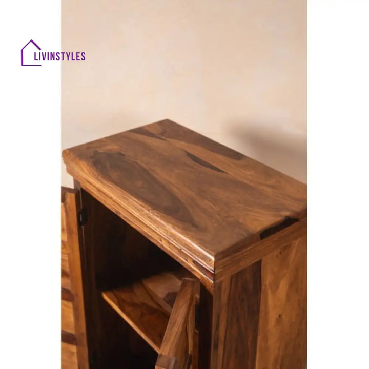 Raghav Gajraj Cabinet 60x35x90 CM | Book Storage (Honey Finish)
