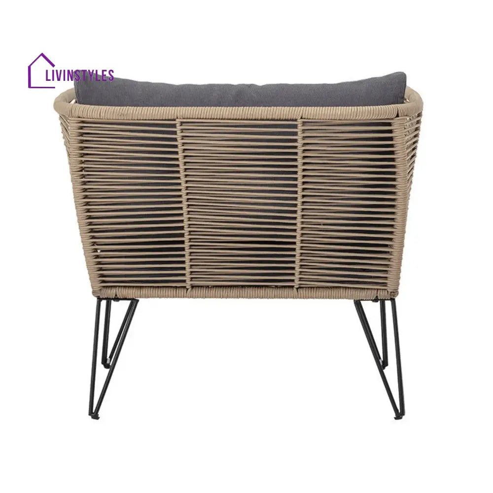 Rahma Outdoor Rope 1 Piece Patio Single Seater Sofa - Sofa Set