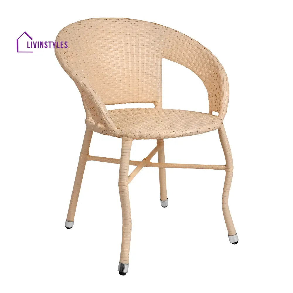 Raima Outdoor Patio Seating Set 2 Chairs Set (Cream) - Coffee Table Sets