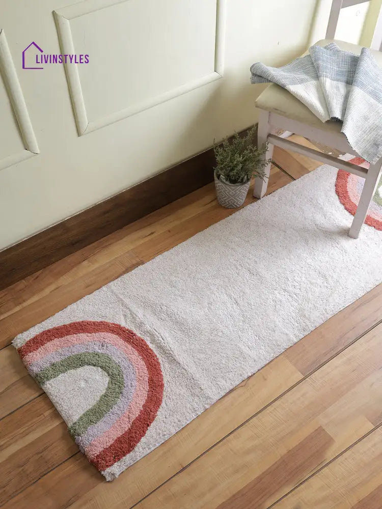 Rainbow Bath Mat Tufted Cotton Mats