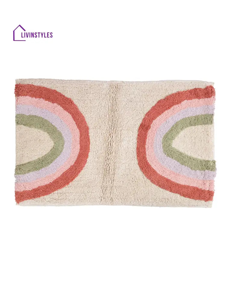 Rainbow Bath Mat Tufted Cotton Mats