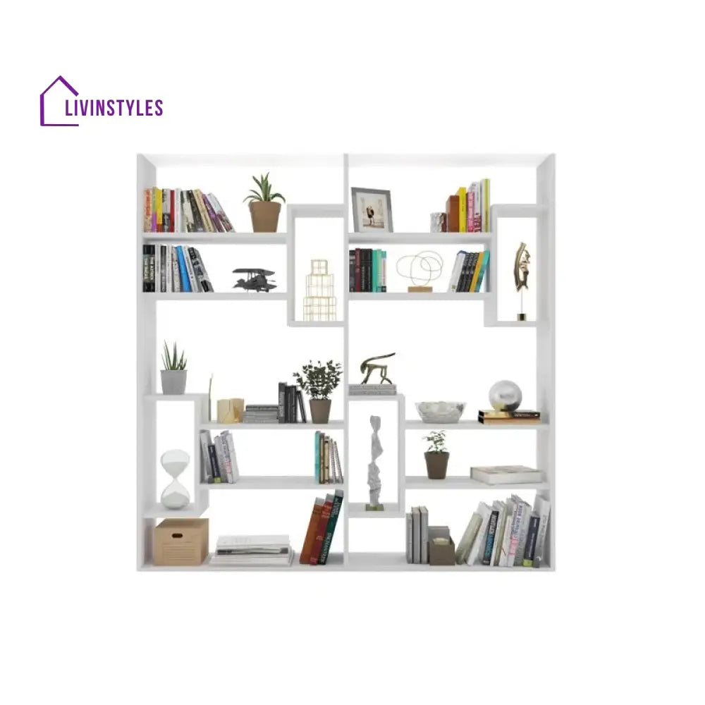 Raisa Engineered Wood Bookshelves | Bookshelf for Living Room | Bedroom | Drawing Room | Study Room