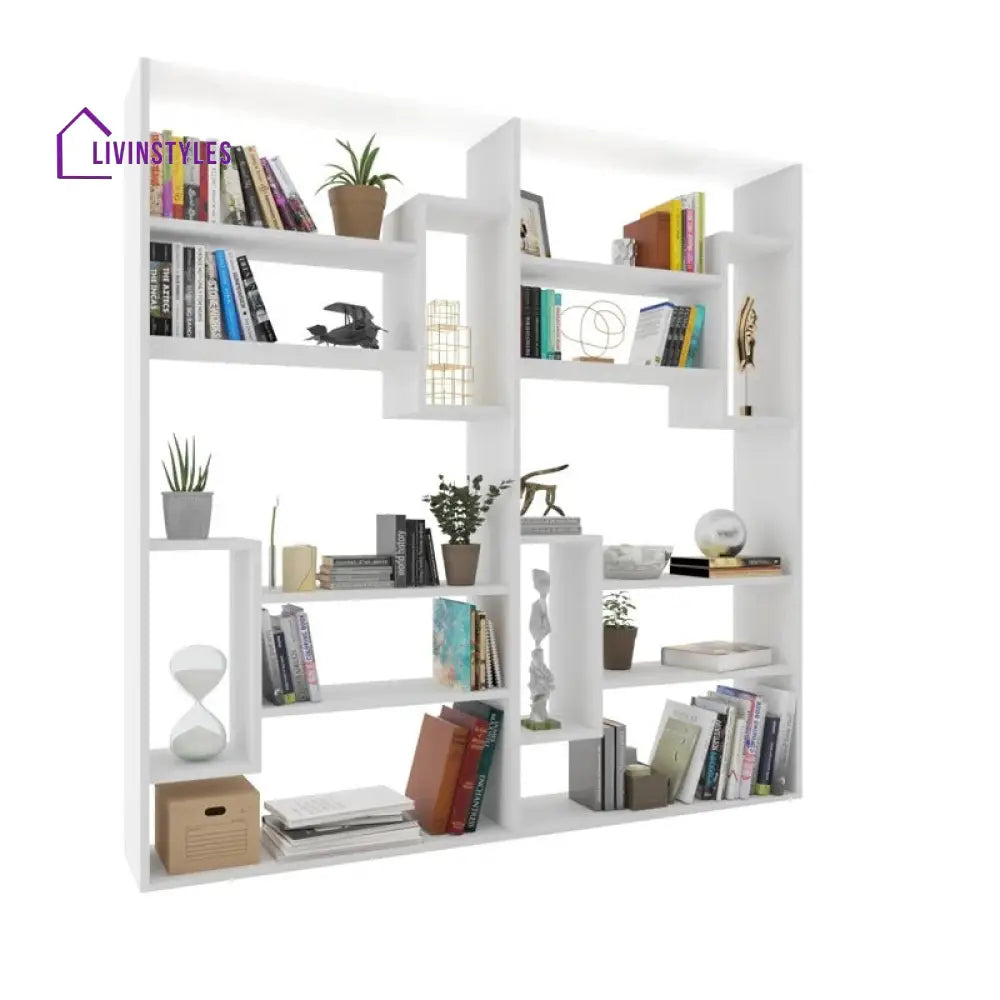 Raisa Engineered Wood Bookshelves | Bookshelf for Living Room | Bedroom | Drawing Room | Study Room