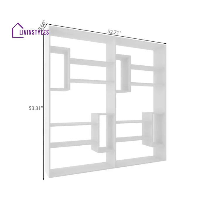 Raisa Engineered Wood Bookshelves | Bookshelf for Living Room | Bedroom | Drawing Room | Study Room