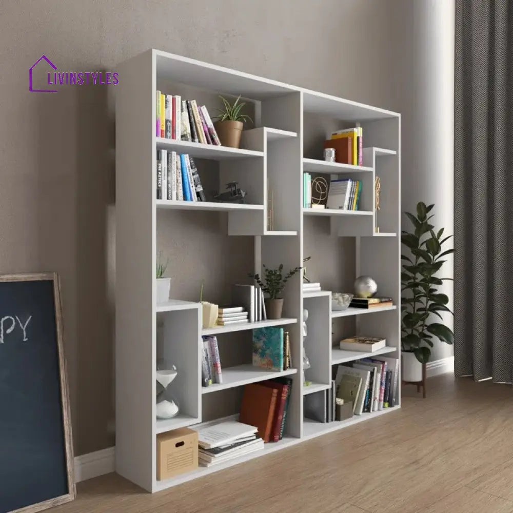 Raisa Engineered Wood Bookshelves | Bookshelf for Living Room | Bedroom | Drawing Room | Study Room