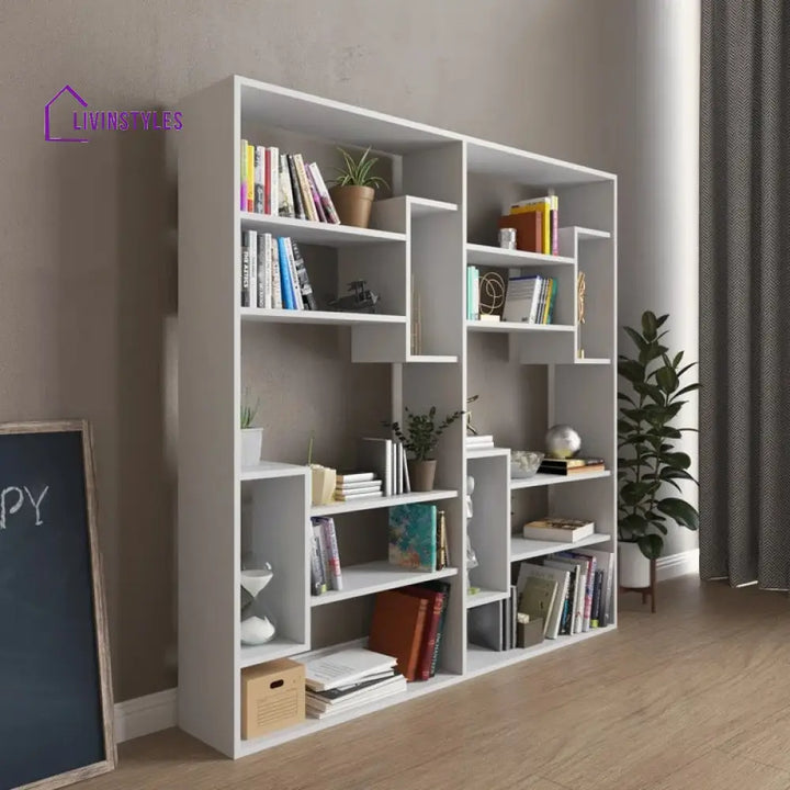 Raisa Engineered Wood Bookshelves | Bookshelf for Living Room | Bedroom | Drawing Room | Study Room