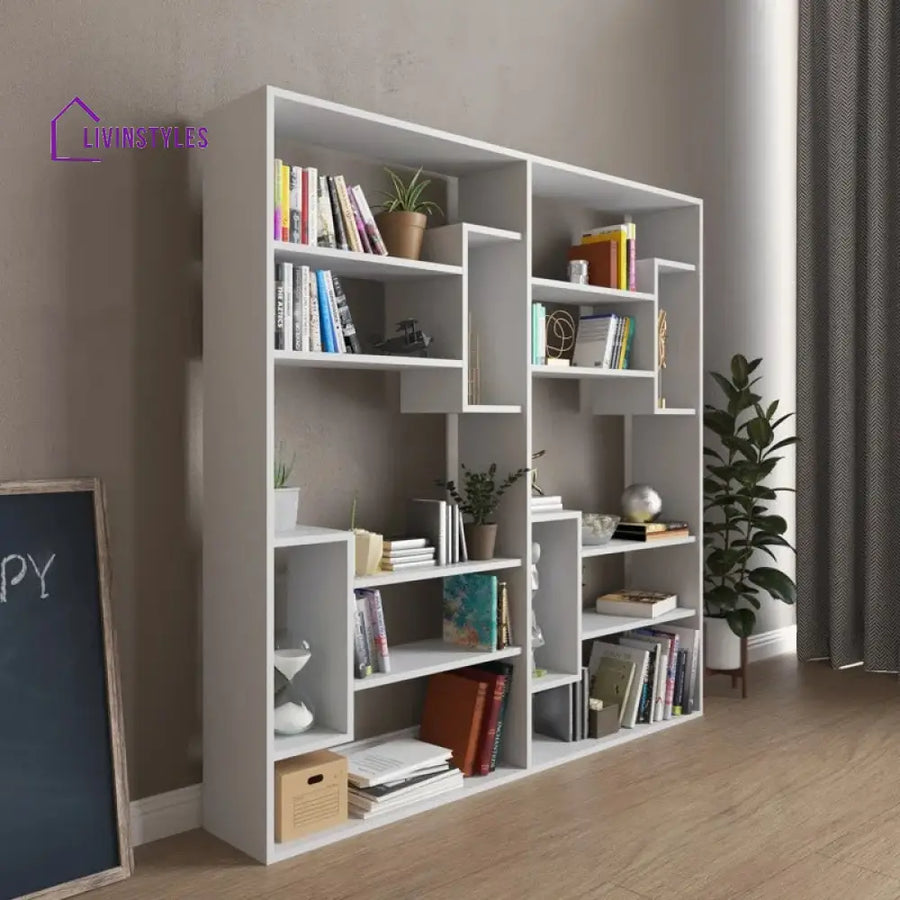 Raisa Engineered Wood Bookshelves | Bookshelf for Living Room | Bedroom | Drawing Room | Study Room
