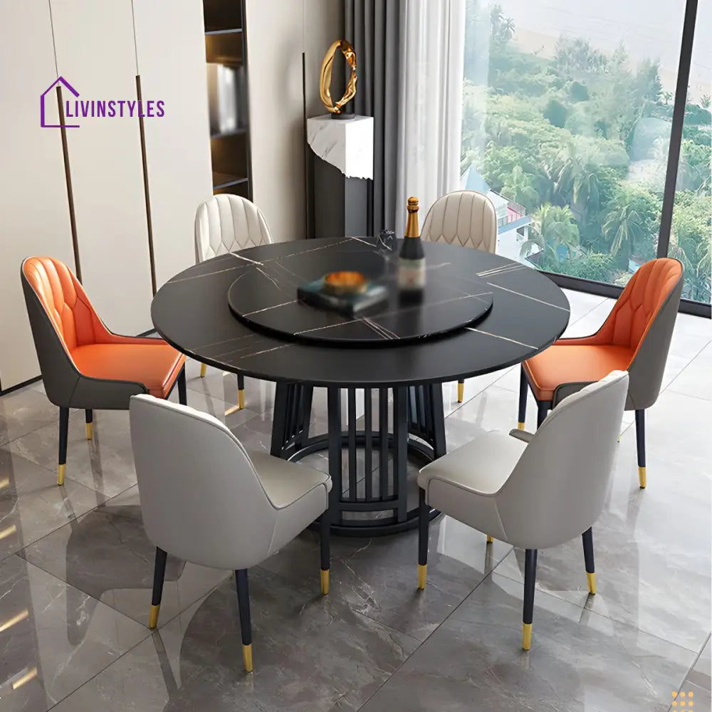 Raj Stainless Steel Dining Table Set