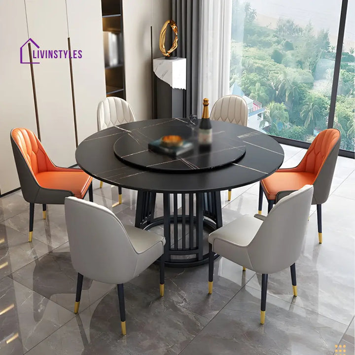 Raj Stainless Steel Dining Table Set