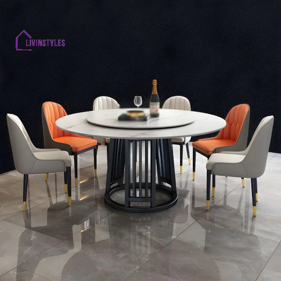 Raj Stainless Steel Dining Table Set