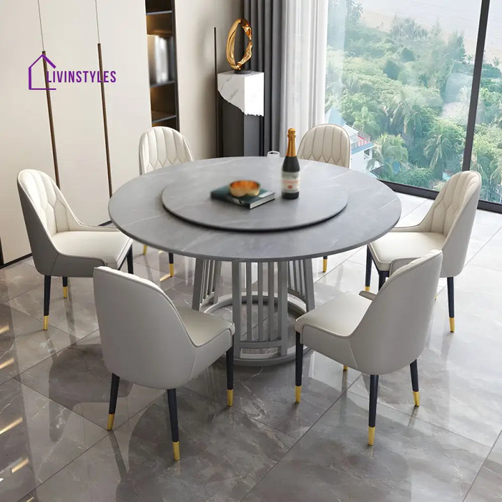 Raj Stainless Steel Dining Table Set