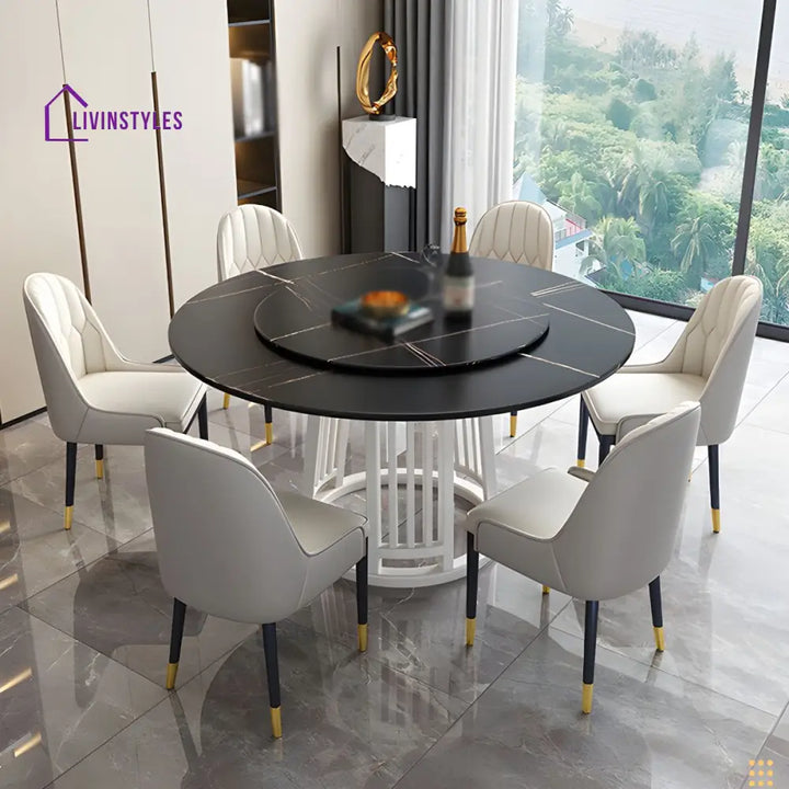 Raj Stainless Steel Dining Table Set