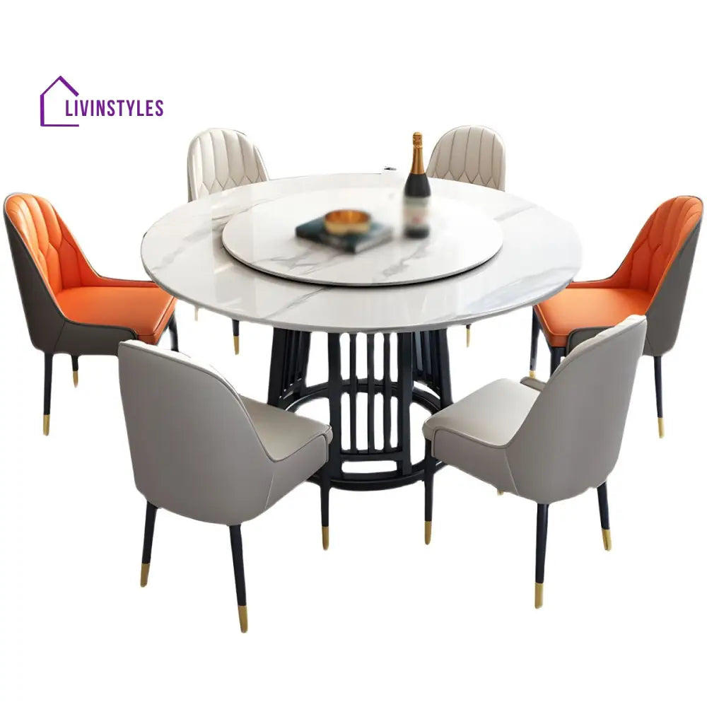 Raj Stainless Steel Dining Table Set