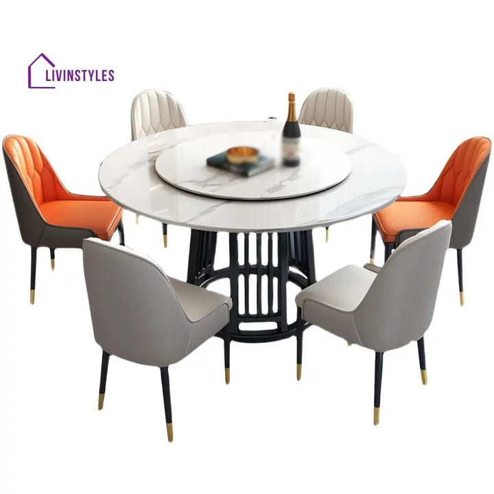 Raj Stainless Steel Dining Table Set