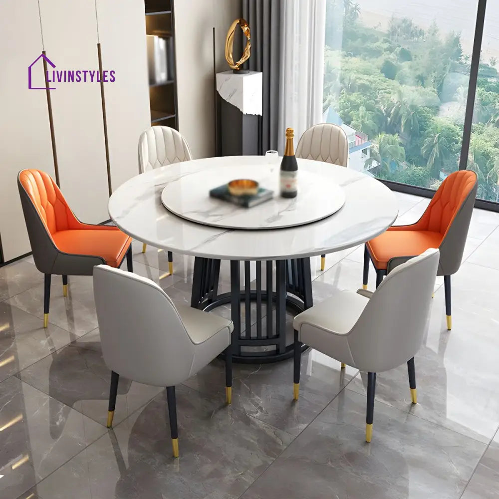 Raj Stainless Steel Dining Table Set