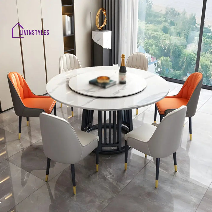 Raj Stainless Steel Dining Table Set