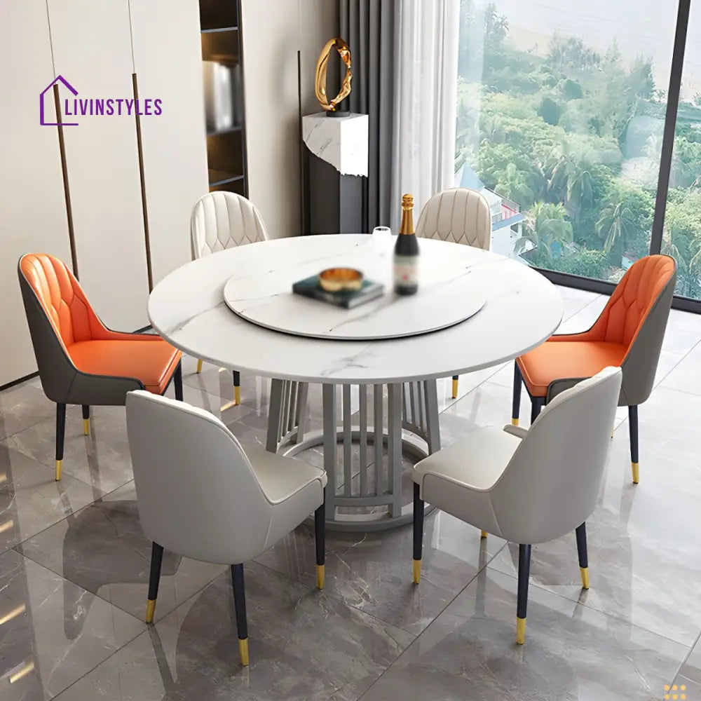 Raj Stainless Steel Dining Table Set