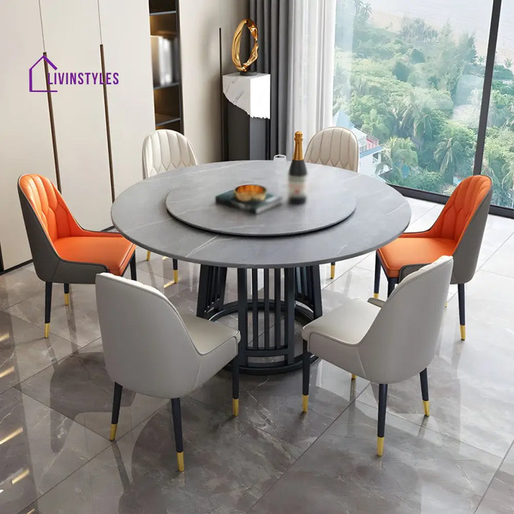 Raj Stainless Steel Dining Table Set