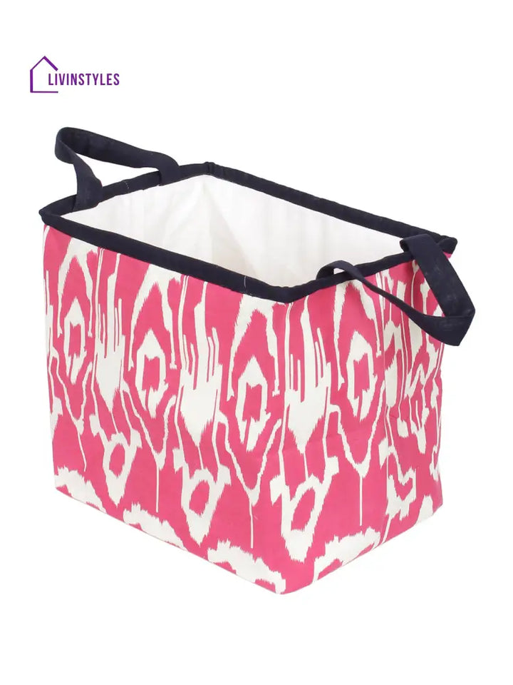 Rajasthan Décor Pink And White Multipurpose Organiser