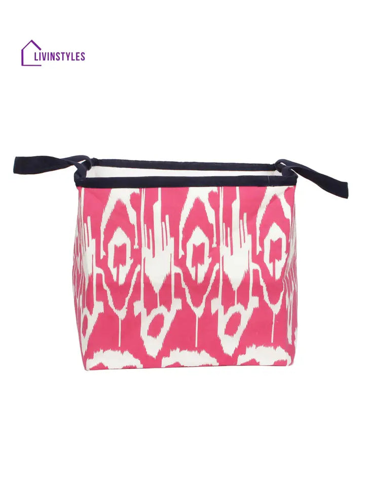 Rajasthan Décor Pink And White Multipurpose Organiser