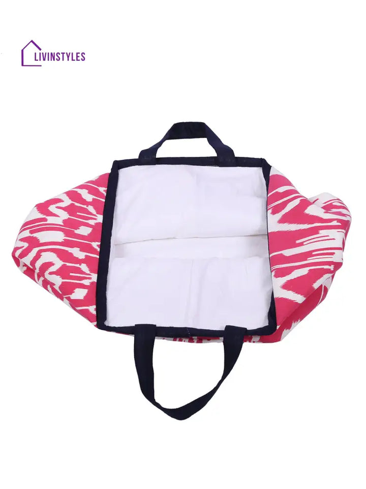 Rajasthan Décor Pink And White Multipurpose Organiser