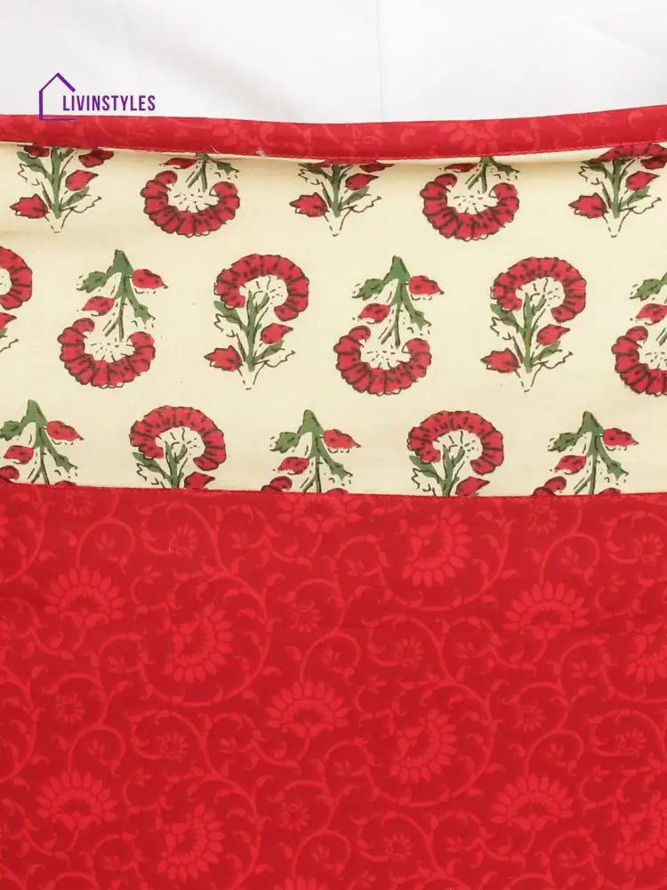 Rajasthan Décor Red And Cream Multipurpose Organiser