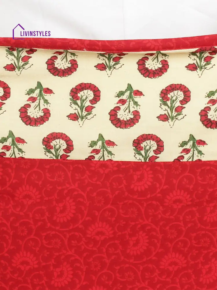 Rajasthan Décor Red And Cream Multipurpose Organiser