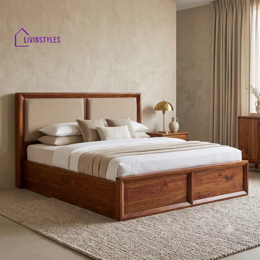 Rajeshwari Wooden Bed | Solid Wood Double Bed | Wooden King size bed & Wooden Queen size bed