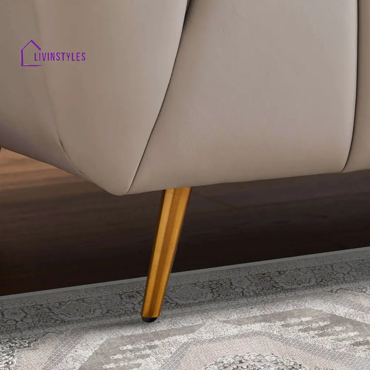 Raman Gray Leatherette 3 Seater Sofa For Living Room (Copy)