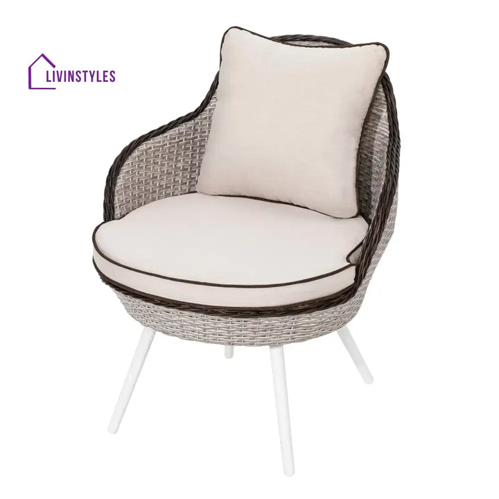Ramira Outdoor Patio Seating Set 2 Chairs and 1 Table Set (Beige) - Coffee Table Sets