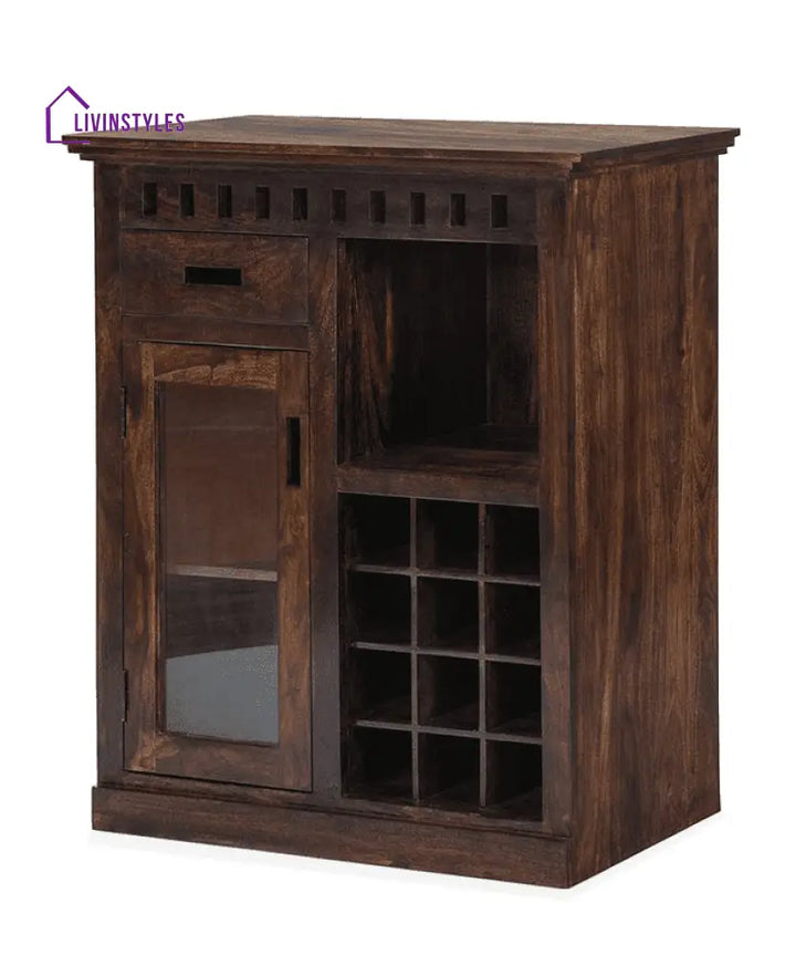Ramona Solid Wood Bar Cabinet Bar