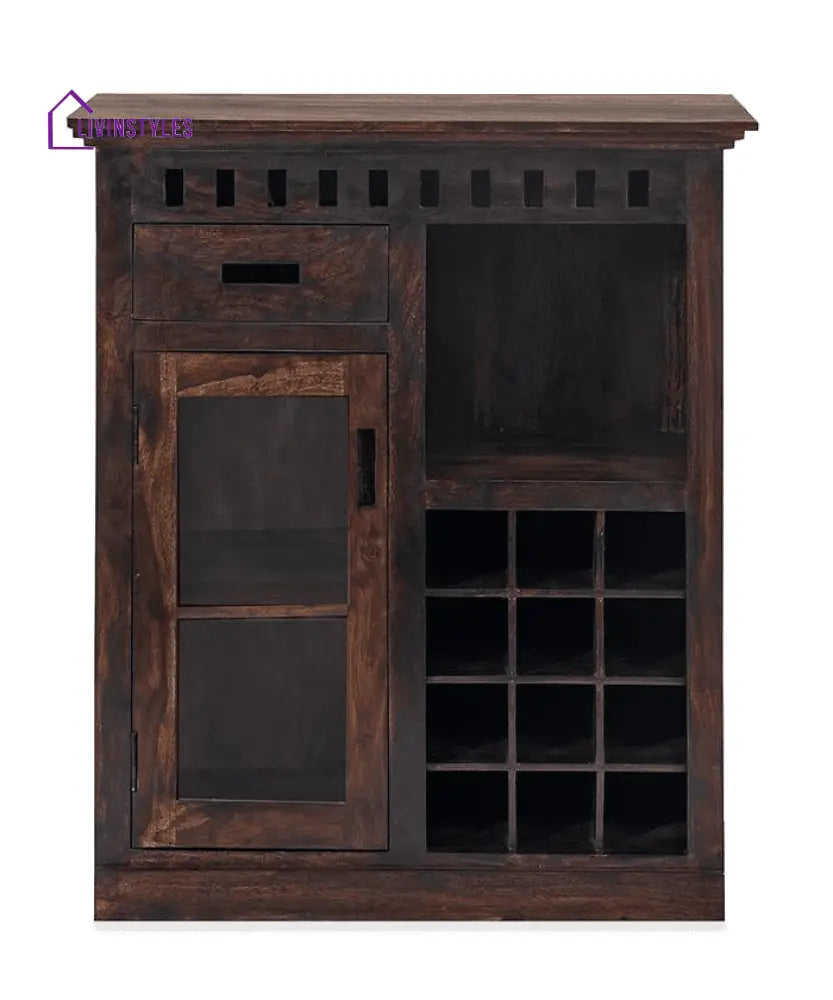 Ramona Solid Wood Bar Cabinet Bar
