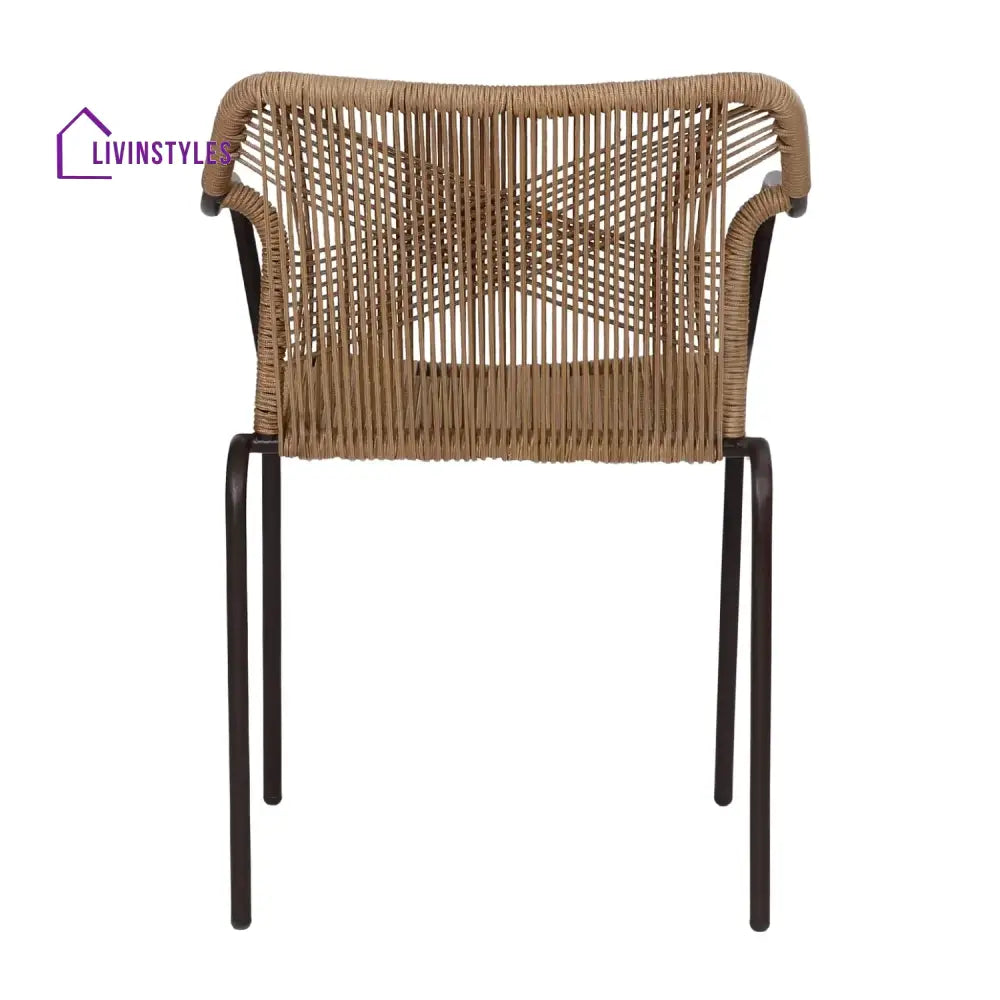 Rania 3-Piece Outdoor Beige Rope Patio Set - Patio Set