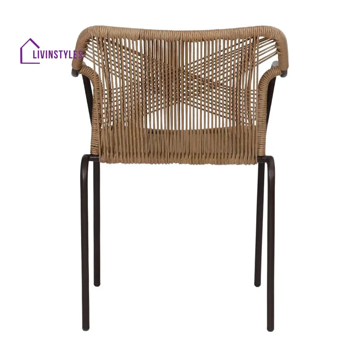 Rania 3-Piece Outdoor Beige Rope Patio Set - Patio Set