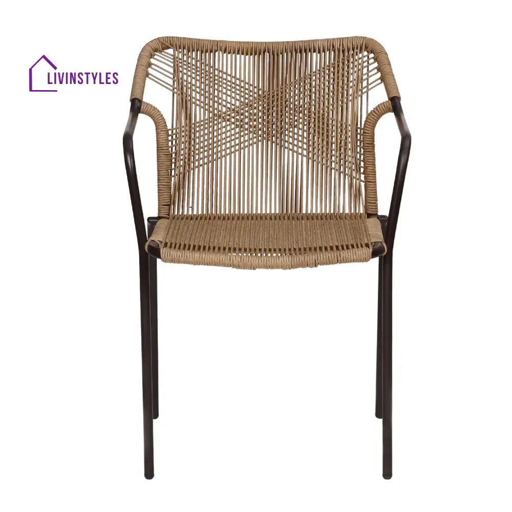 Rania 3-Piece Outdoor Beige Rope Patio Set - Patio Set