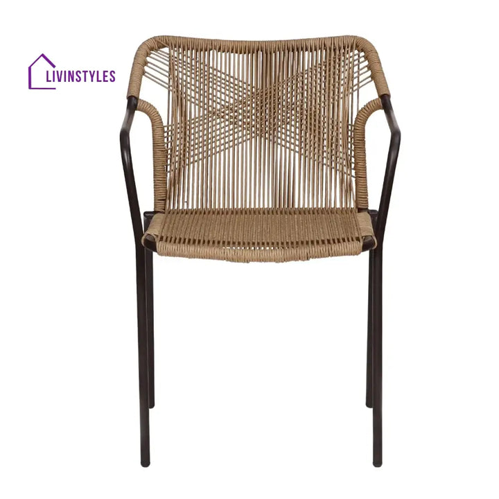 Rania 3-Piece Outdoor Beige Rope Patio Set - Patio Set